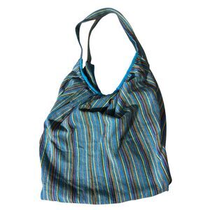 Tribe Azure Fair Trade Womens Banana Style Tote Shoulder Bag Travel Boho Hippie